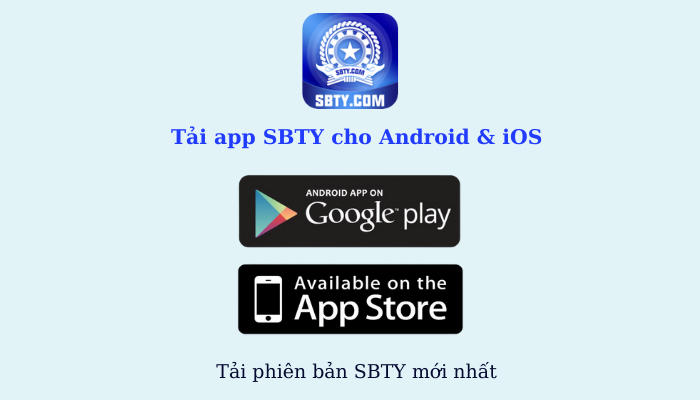 Hiện nay app SBTY đã có thể tải trên 2 nền tảng IOS và Android